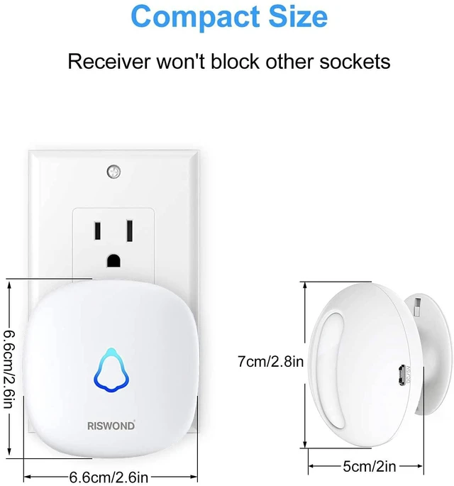 Alt view image 11 of 12 - Wireless Motion Sensor Door Chime: Business Entry Doorbell Indoor Alarm Motion Sensor Doorbell Alarm Buzzer Store Entrance Alert Bell (500Ft Range, 32 Tunes, 5 Level Volume) 2 sensors 1 Receiver