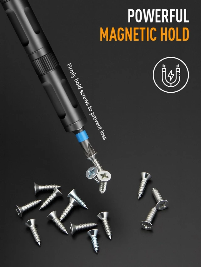 Alt view image 12 of 14 - 68 IN 1 Magnetic Ratchet Screwdriver Set with Detachable T Handle S2 Steel Bits, for Furniture, Precision Electronics, Bicycle Repair, Gift for Men Husband