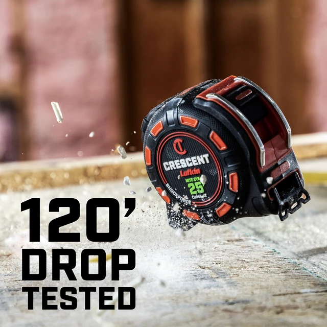 Alt view image 4 of 4 - Lufkin 25' SHOCKFORCE NITE EYE Tape Measure 2 Pk | L1325BSET2V-02