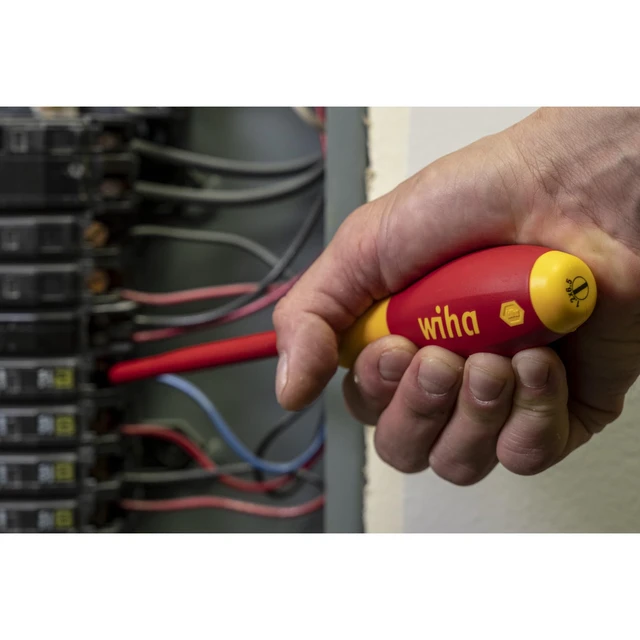 Alt view image 12 of 14 - 32059 Insulated Screwdriver Set, 5-Piece Slotted Phillips Square Kit 1000V VDE certified, Slotted Phillips Square tips, cushion grip handle, tested to 10,000 volts, Germany
