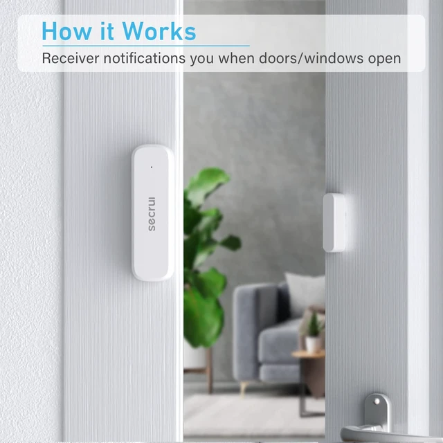 Alt view image 13 of 14 - Door Chime, Door Alarm When Opened for Home/Business Office/Bedroom Entering, 3-Sensor + 1-Receiver with 500FT Wireless Range,58 Chimes,5-Volume Level, Entry Alert for Kids/Toddler/Dementia Safety