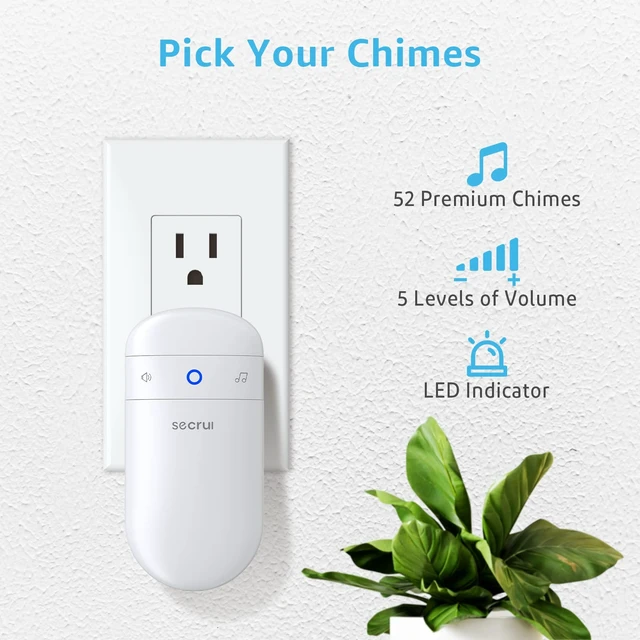 Alt view image 10 of 14 - Door Chime, Door Alarm When Opened for Home/Business Office/Bedroom Entering, 3-Sensor + 1-Receiver with 500FT Wireless Range,58 Chimes,5-Volume Level, Entry Alert for Kids/Toddler/Dementia Safety