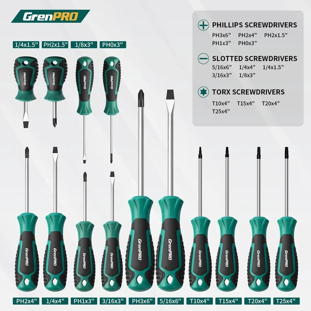 Alt view image 8 of 8 - Screwdriver Set Precision 90pcs, S2 Alloy Steel Small Screwdriver Set, Torx Screwdriver Sets with Sturdy Tool Box, Includes Slotted Phillips Torx Tool Kit