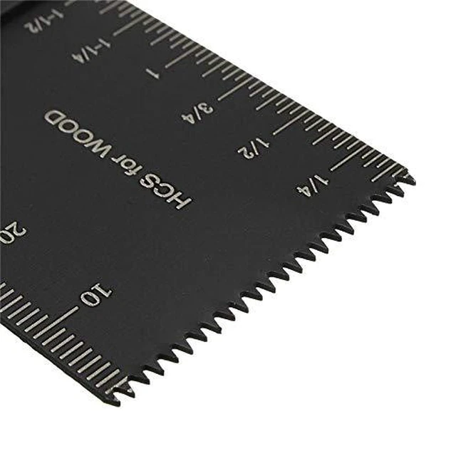 Alt view image 12 of 12 - Oscillating Saw Blades, 100pcs Wood Oscillating Multitool Saw Blade Set Fits Fein Multimaster Porter Cable Black & Decker Bosch Dremel Craftsman Ridgid Ryobi Makita Milwaukee etc
