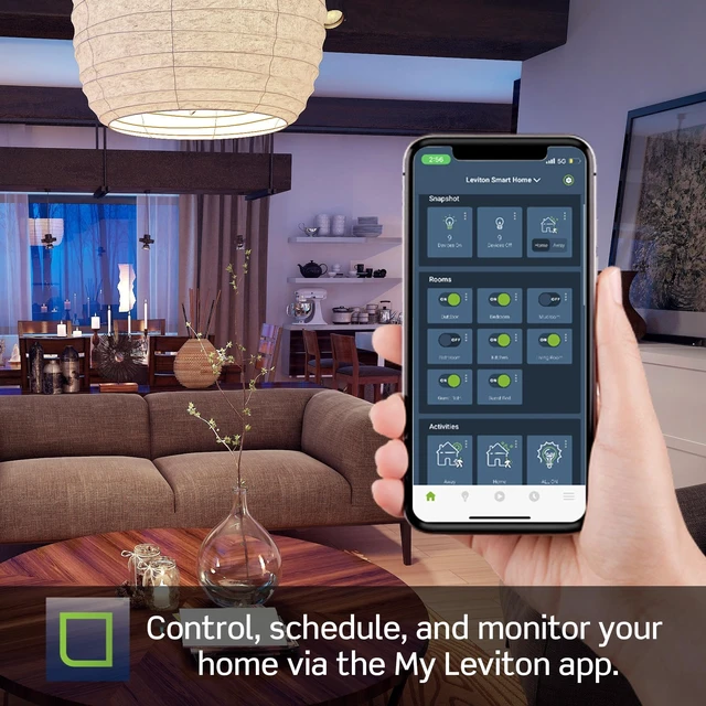 Alt view image 13 of 14 - Decora Smart Switch, Wi-Fi, Works with Matter, Alexa, Google Assistant, Apple Home/Siri & Wired or Wirefree 3-Way, Neutral Wire Required, D315S-1RW, White