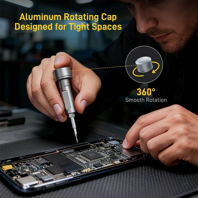 Alt view image 14 of 14 - 74 in 1 Magnetic Ratchet Screwdriver Set with Detachable T Handle S2 Steel Bits Screwdriver Set, Repair Tool Kit for Furniture, Precision Electronics, Bicycle, DIY, Computer, Gift for Man