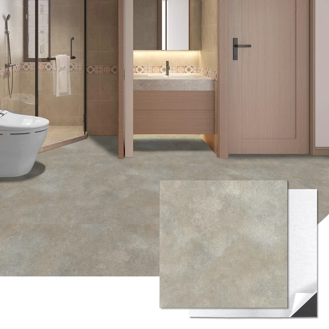 Alt view image 8 of 14 - 30-Pack Peel and Stick Vinyl Floor Tiles, 12 x 12 in, Slate Anti-Slip, Waterproof, Stain-Resistant, Simple to Clean, Durable, Premium Vinyl, Ideal for Kitchen, Dining Room, Bedrooms