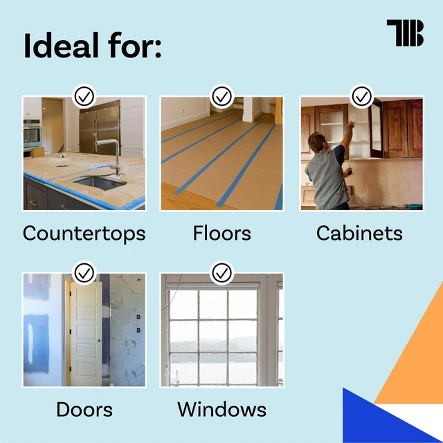 Alt view image 11 of 14 - Floor Protection Paper, 36 inch x 166 ft Roll, Made in USA, 69# Brown Rosin Masking Paper Roll, 100% Recycled, Thick Floor Covering for Painting, Moving, and Construction