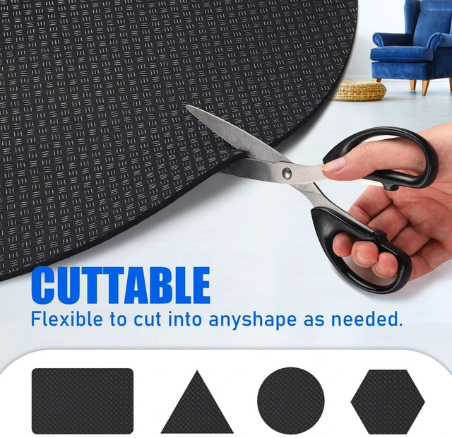 Alt view image 14 of 14 - Recliner Pad for Hardwood Floors, Double-Sided Non-Slip, 2 Pack 27.5'' X 27.5'', High-Density PU Padding, Prevents Sliding and Floor Scratches, For Recliners, Sofas and Carpet, Round