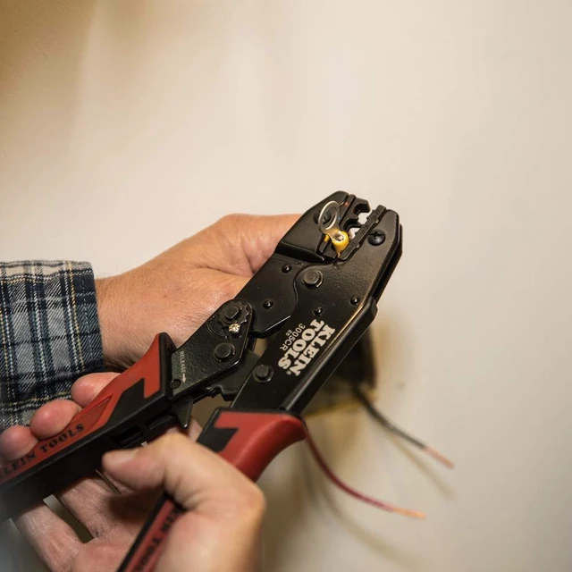 Alt view image 10 of 14 - 3005CR Wire Crimper Tool, Ratcheting Insulated Terminal Crimper for 10 to 22 AWG Wire