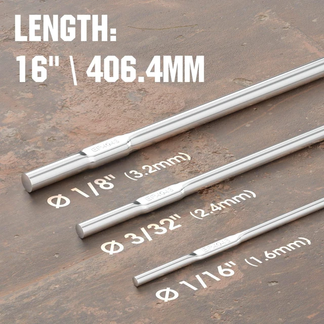 Alt view image 7 of 10 - Aluminum TIG Welding Rod ER4043 1/8"x16" 5LB 5% silicon weld various grades of aluminum, 3003, 3004, 5052, 6061, 6063, casing alloys 43, 355, 356 and 214