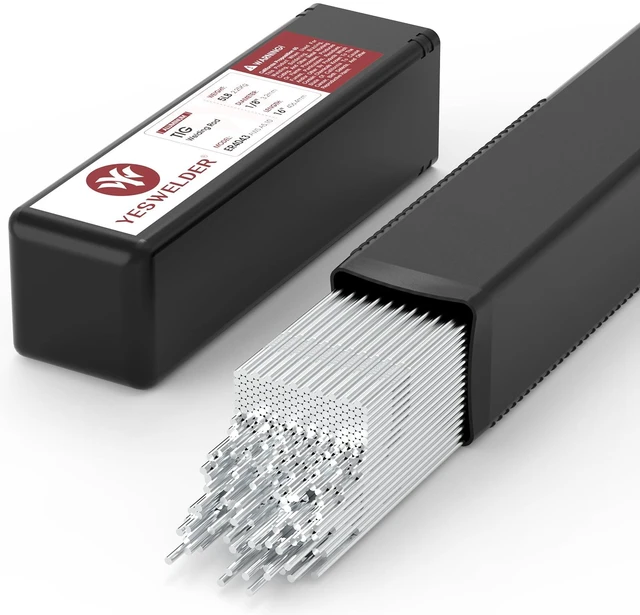 Alt view image 6 of 10 - Aluminum TIG Welding Rod ER4043 1/8"x16" 5LB 5% silicon weld various grades of aluminum, 3003, 3004, 5052, 6061, 6063, casing alloys 43, 355, 356 and 214