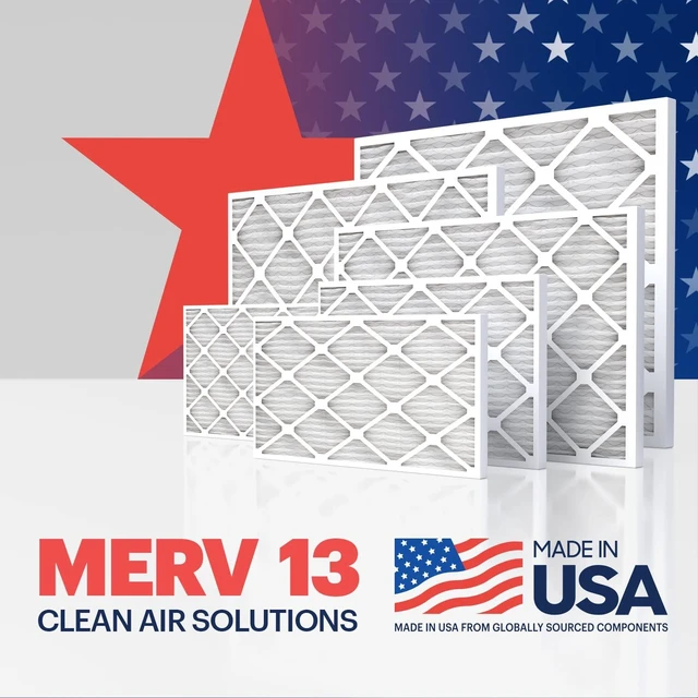 Alt view image 14 of 14 - TruFilter 14x20x1 Air Filter MERV 13 AC Filter, HVAC Furnace Filter, 2 Pack (ACTUAL SIZE 13.69"x19.69"x0.75") Allergies, Dust, Pet Dander & Smoke - MADE IN USA - MPR1500 / FPR 10