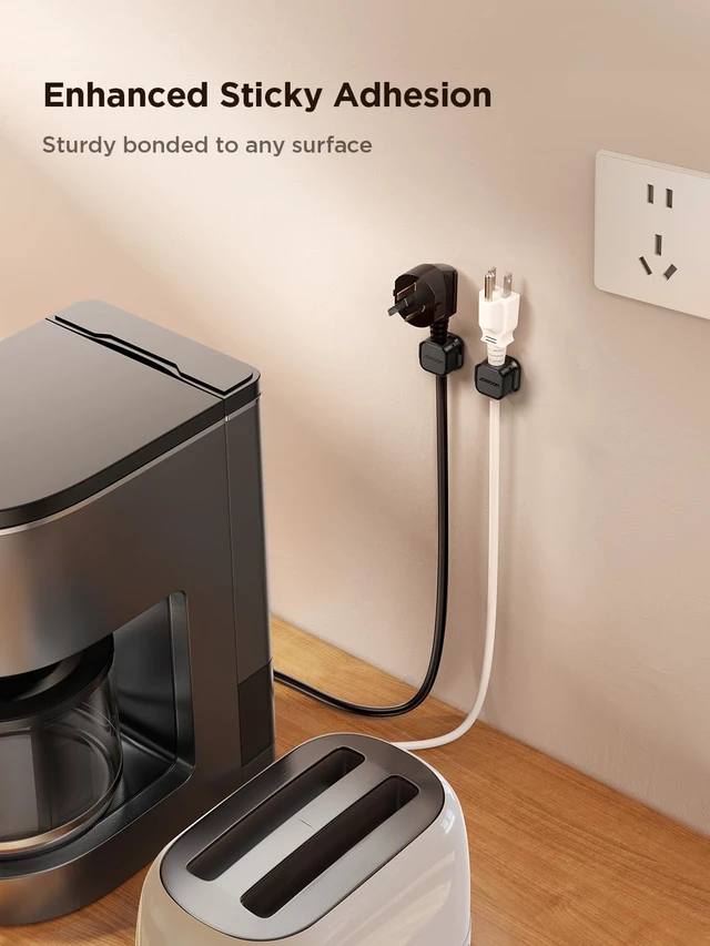 Alt view image 10 of 12 - 12 Pack Magnetic Cable Clip Cord Organizer Adhesive Wire Management Home Nightstand Office Desk Accessories, Dorm Room Desktop Essentials, Car Wall Cable Organization, Phone Charger Cord Holder