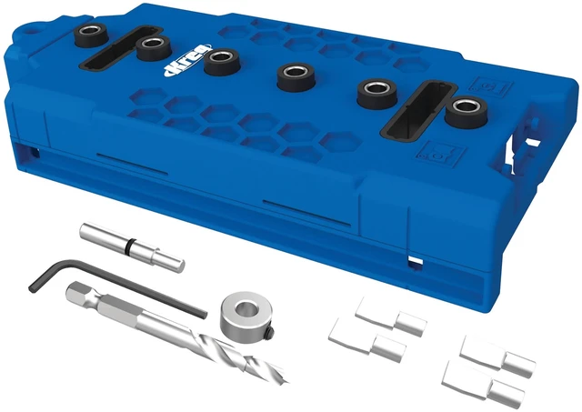 Alt view image 8 of 14 - Shelf Pin Jig 1/4 Inch, Cabinet Shelf Drilling Jig, KMA3225 Cabinet Hole Drilling Guide, Edge Aligned Precision, Adjustable Tool
