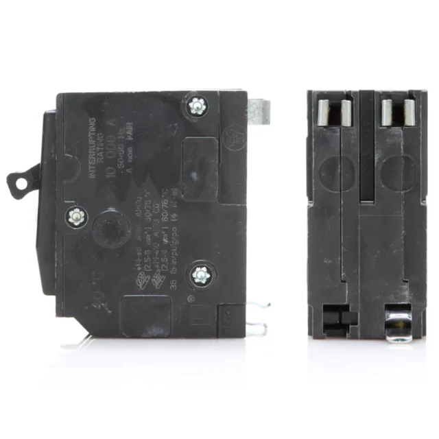 Alt view image 14 of 14 - Genuine Square D QO220 20 Amp Double Pole Circuit Breaker Kit UL Listed, Plug-On Replacement for QO Load Center Panel Box, 20A, 120/240V, 10kAIC, 20Amp, 2 Pole QO Circuit Breaker, 1 Pack