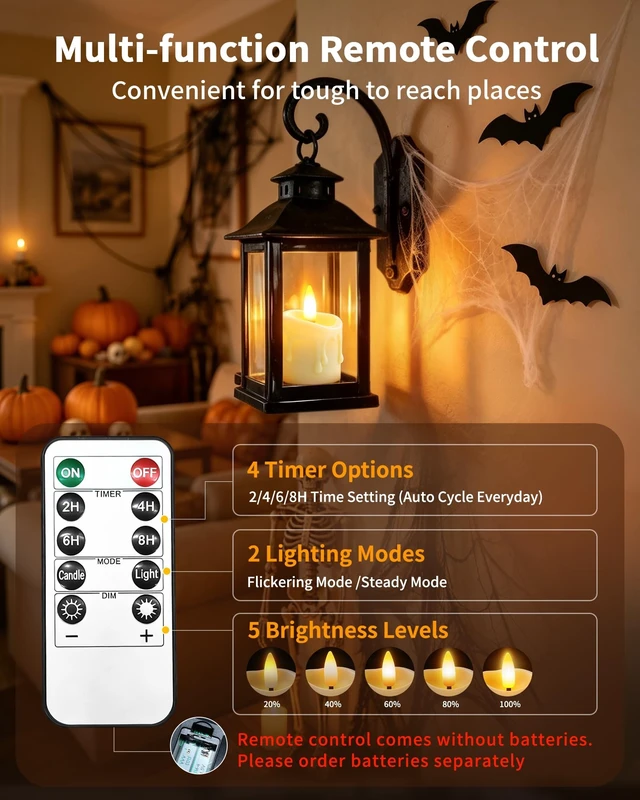 Alt view image 10 of 14 - 24 Pack Small Rechargeable Flameless Candles with Remote Timer 1.5"x2" LED Tea Lights Flickering Mini Candles Battery Operated Votive Fake Candles for Halloween Wedding Party Table Decor