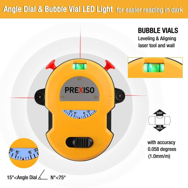 Alt view image 10 of 12 - Multi Surface Laser Level LED Light Vial, Cross Line Laser Horizontal & Vertical Lines, Wall Mount, 2 Pins, 10 Sticker, 2 AA Batteries for Hanging Frames & Picture, Wall Marking