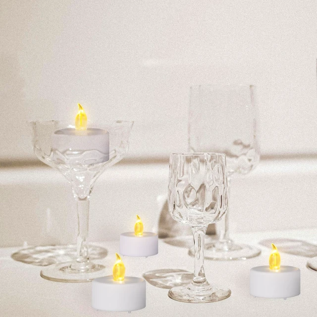 Alt view image 10 of 14 - 200PCS Flameless LED Tea Lights Candles, Realistic and Bright Flickering Long Lasting 200Hours Battery-Powered, Ideal Party, Wedding, Birthday,Halloween, Christmas,Home, Table Decoration WarmYellow