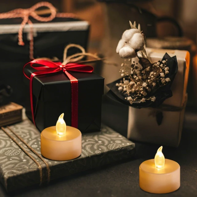 Alt view image 11 of 14 - 200PCS Flameless LED Tea Lights Candles, Realistic and Bright Flickering Long Lasting 200Hours Battery-Powered, Ideal Party, Wedding, Birthday,Halloween, Christmas,Home, Table Decoration WarmYellow