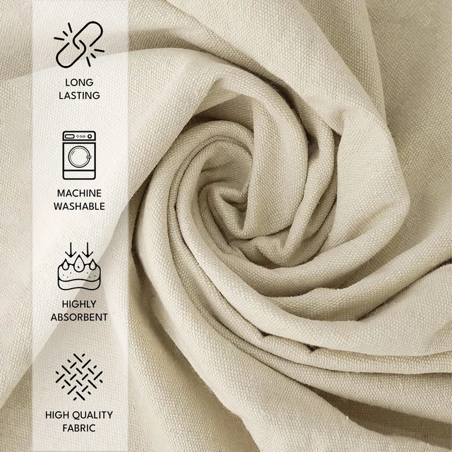 Alt view image 9 of 14 - Canvas Drop Cloth (Size 4 x 50 Feet - Pack of 2) - Pure Cotton Painters Drop Cloth for Painting, Furniture & Floor Protection - All Purpose Thick Canvas tarp with Double Stitched Edges