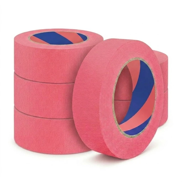 Alt view image 8 of 14 - Painters Tape, 1 inch x 55 Yards x 6 Rolls Pink Painters Masking Tape for Indoor and Outdoor Use, Medium Adhesive Paint Tape for DIY Crafts, Arts, Painting, Easy Removal