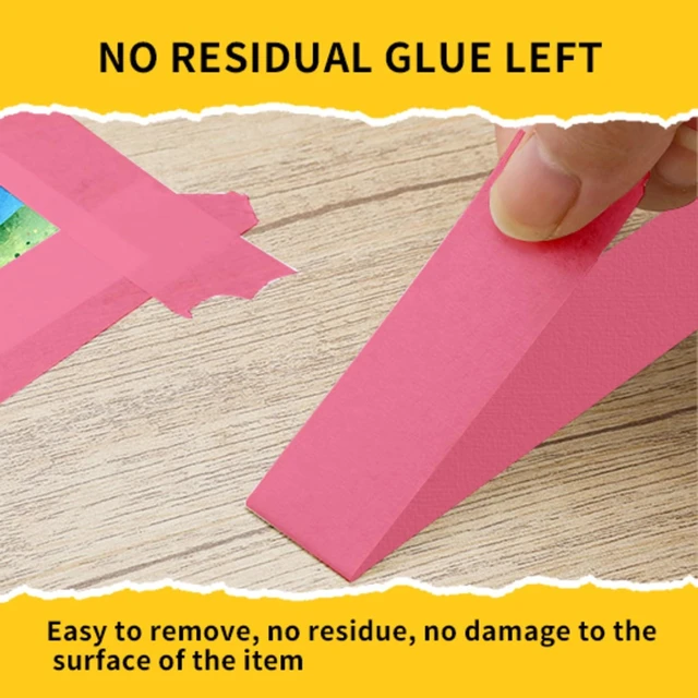 Alt view image 11 of 14 - Painters Tape, 1 inch x 55 Yards x 6 Rolls Pink Painters Masking Tape for Indoor and Outdoor Use, Medium Adhesive Paint Tape for DIY Crafts, Arts, Painting, Easy Removal