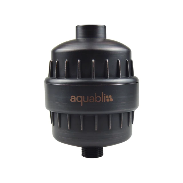 Alt view image 8 of 14 - SF100 Daily Revitalize Shower Filter - Oil Rubbed Bronze Reduces chlorine, sediment & heavy metals. Vitamin C infusion designed for sensitive, eczema-prone skin. No tools needed