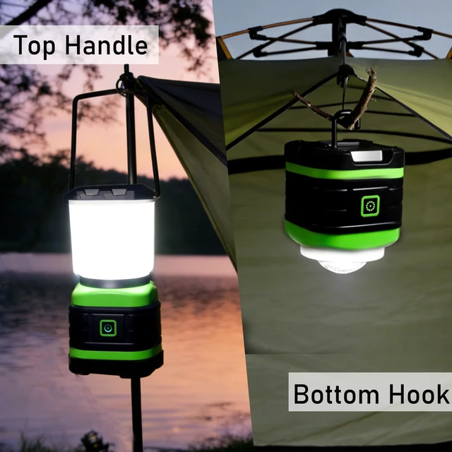 Alt view image 11 of 14 - LED Camping Lantern, Portable Lanterns Flashlights, Outdoor Lights Battery-Operated (Battery Not Included), Camping Essential, Emergency, Hurricanes, Hiking, Power Outages, Survival Gear, Home
