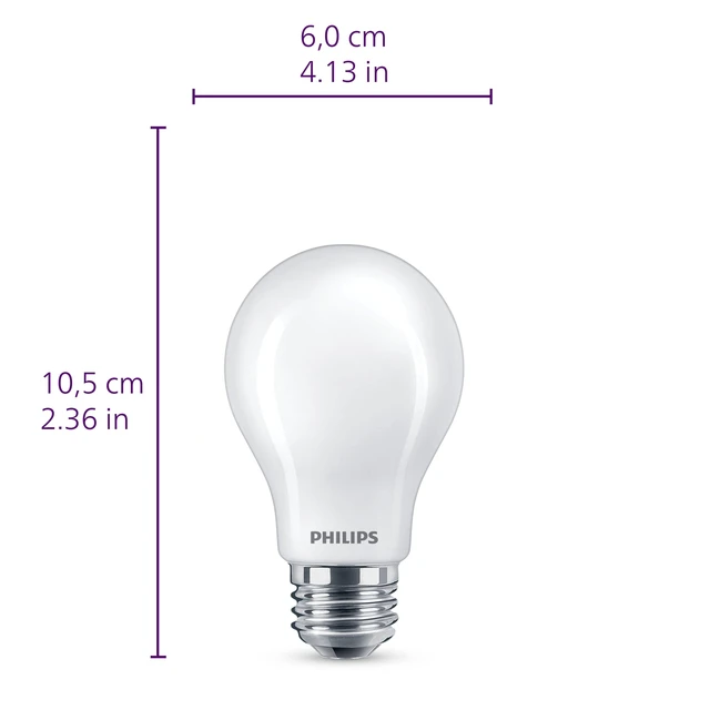 Alt view image 10 of 14 - Ultra Definition LED A19 Bulbs, 8W 2700 K, 8-Pack 800 Lumen, Dimmable, Frosted Flicker-Free, CRI 95 True Colors, Up to 15000 Hour Lifespan, Dims to Warm Glow
