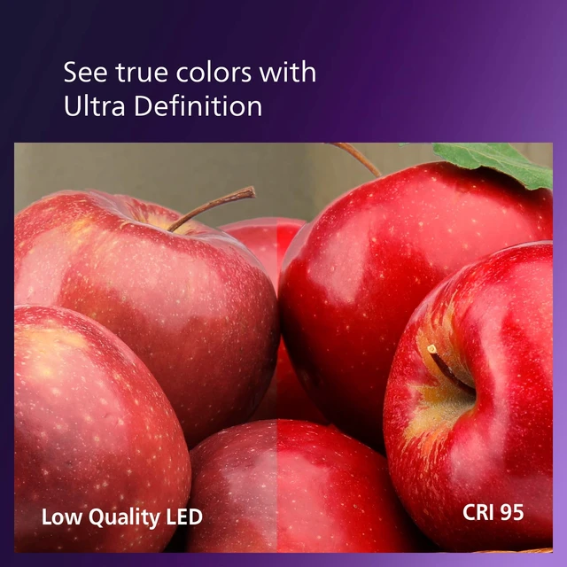 Alt view image 13 of 14 - Ultra Definition LED A19 Bulbs, 8W 2700 K, 8-Pack 800 Lumen, Dimmable, Frosted Flicker-Free, CRI 95 True Colors, Up to 15000 Hour Lifespan, Dims to Warm Glow