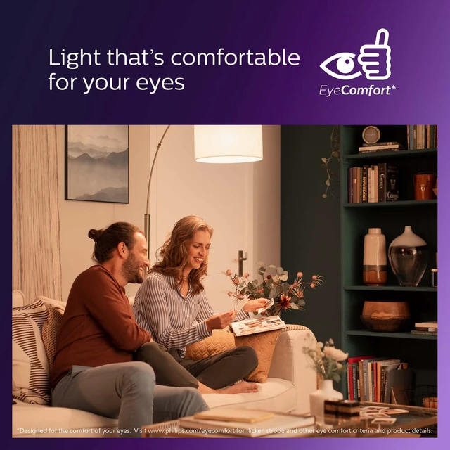 Alt view image 14 of 14 - Ultra Definition LED A19 Bulbs, 8W 2700 K, 8-Pack 800 Lumen, Dimmable, Frosted Flicker-Free, CRI 95 True Colors, Up to 15000 Hour Lifespan, Dims to Warm Glow