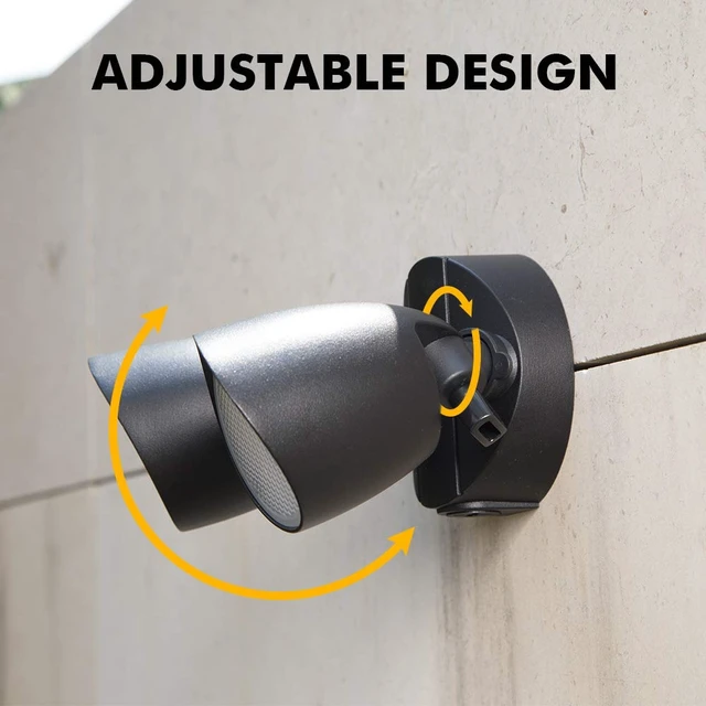 Alt view image 13 of 14 - 6222B 3500 Lumen 32 Watt 28 LED Dual-Head Floodlight Outdoor, Full Metal Design, Waterproof Exterior Security Wall Light 5000K for Patio, Garden, Yard-Black