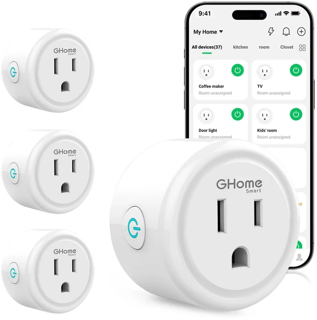 Alt view image 8 of 14 - Plug, WiFi Smart Plugs that Work with Alexa and Google Home WiFi Smart Outlet Timer Indoor Light Timers with APP Remote Control, 2.4GHz WiFi Only, No Hub Required, ETL FCC Listed, White