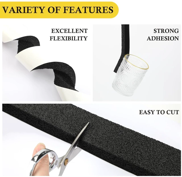 Alt view image 12 of 14 - AC Window Seal Foam Tape, 2" x 1" Thick Weather Strip, 2 Rolls Extra Wide Adhesive Foam Tape, High Resilience for Ac Windows, Doors & Gaps, Absorbs Shock & Blocks Drafts, 6.5ft x 2 Rolls