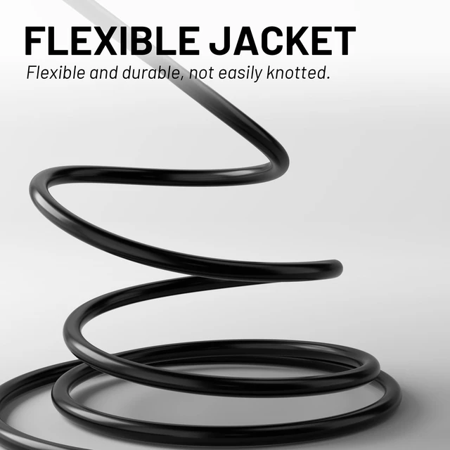 Alt view image 8 of 10 - 25 ft 10/3 Pigtail Replacement Power Tool Cord, NEMA 5-15P Black 10 AWG 3 Prong Appliance and Power Tool Cord, Open End, Flexible SJTW, 125V AC Pigtail, 13A 1675W, ETL Listed, Indoor/Outdoor