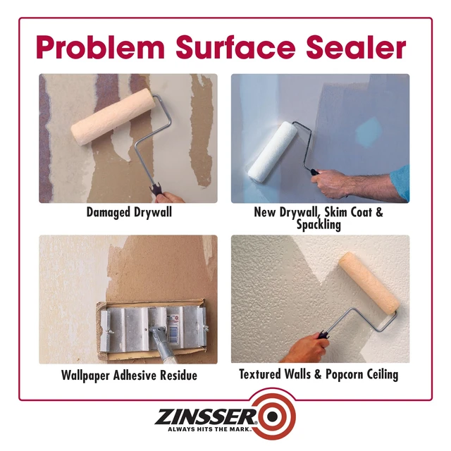 Alt view image 11 of 14 - Gardz Water-Based Problem Surface Sealer, Clear, 1 Gallon Gardz problem surface sealer, 1 Gallon. Clear water-base sealer hardens & seals damaged drywall, torn paper. - Home Decor Products