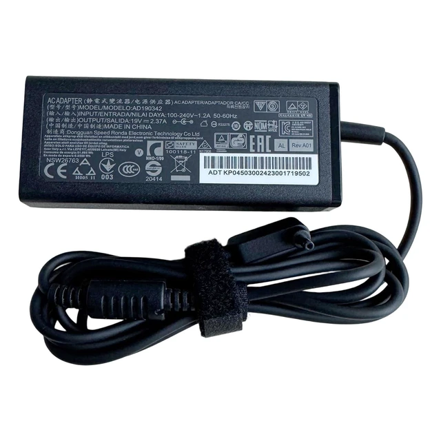 Alt view image 6 of 10 - 45W Laptop Charger Fit for Acer Aspire 5 3 1 A114-61 A115-31 A311 A314 A315 A515-44 A515-54 A515-55 Billwisdom AC Adapter Power