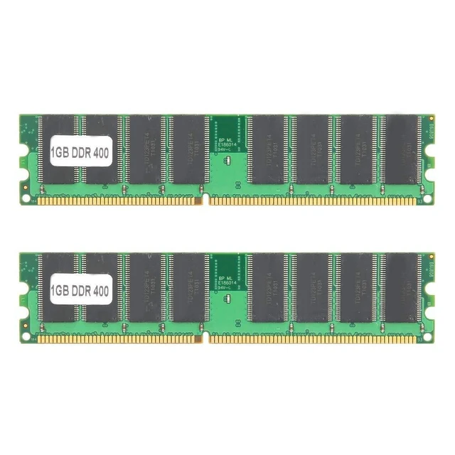 Alt view image 6 of 10 - 2PCS DDR Memory, 400Mhz 1GB 184Pin Memory Designed for DDR PC3200 Desktop Computer, Full Compatible Double Sided 16-Grain Memory Module Desktop Computer Upgrade