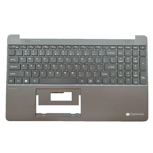 Alt view image 6 of 10 - wzqrps Replacement Laptop Upper Case Palmrest Keyboard Assembly Part for Gateway 156 GWTN156-1 GWTN156-4 GWTN156-5 GWTN156-1BK 1BR Gray US