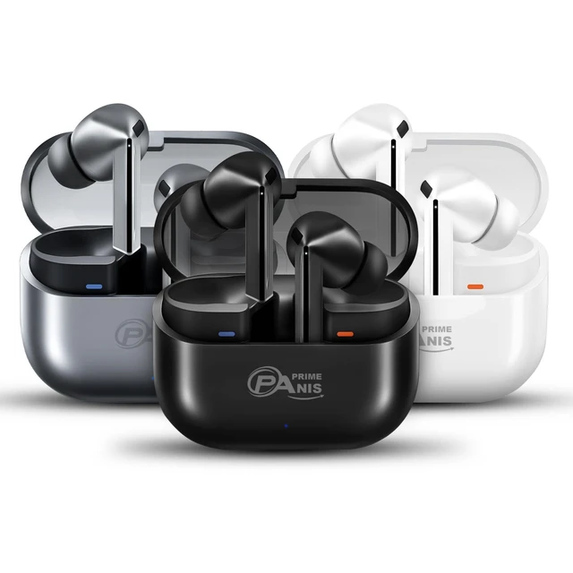 Alt view image 8 of 8 - PRIME ANIS Buds3 Pro TWS Wireless Earbuds, Bluetooth v5.4 Headphones, HiFi Stereo Deep Bass,USB-C ^^ iOS/Android Compatible Earphones (White)