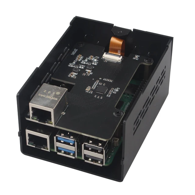 Alt view image 7 of 10 - ZDE ZP591 PCIe to 2.5G Ethernet Network Port HAT Expansion Board 2.5GB 2.5GBE with Aluminum Case ZC506 for Raspberry Pi 5 2GB 4GB 8GB 16GB