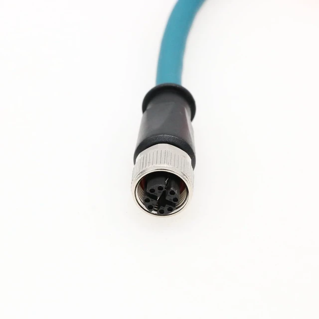Alt view image 9 of 10 - DRRI Hight Speed Ethernet M12 8 Position X-Coded to RJ45 Patch Cable for Industrial Ethernet Connectivity (30CM)