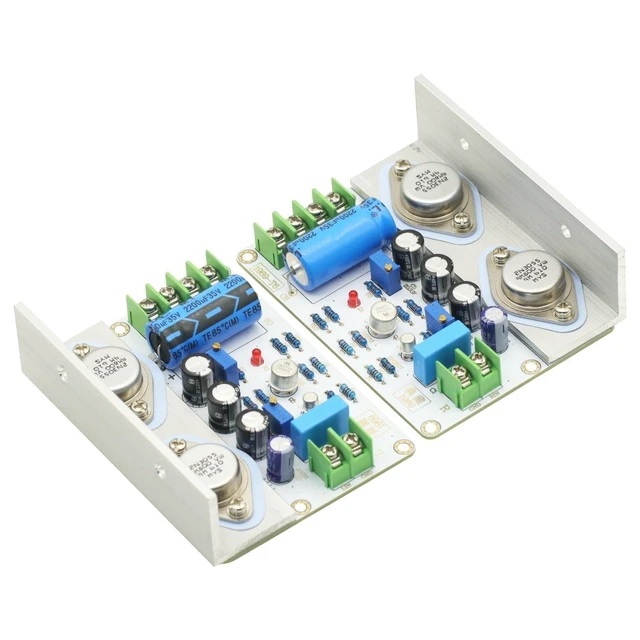 Alt view image 6 of 10 - 2Pcs 1969 Class A Power Amplifier Board 10-15W HiFi Audio Amplificador 2N3055 PCB Assembled Board