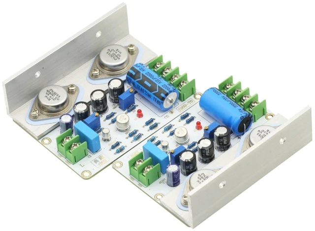 Alt view image 9 of 10 - 2Pcs 1969 Class A Power Amplifier Board 10-15W HiFi Audio Amplificador 2N3055 PCB Assembled Board