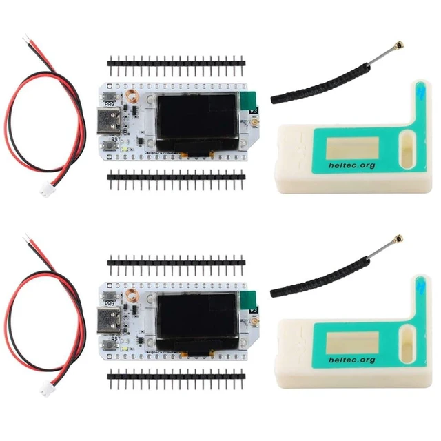 Alt view image 6 of 10 - Geekstory 915MHZ ESP32 LoRa Development Board V3 SX1262 ESP32 LoRa V3 with OLED Display + LoRa 32 V3 case + LoRa Antenna for Arduino LoraWan IOT Internet, not Compatible with LoRa V2 (Pack of 2)