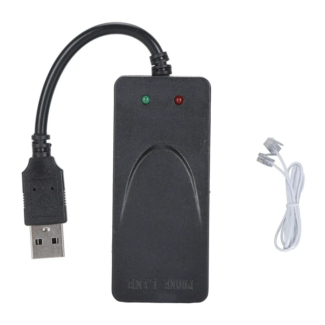 Alt view image 6 of 10 - USB 56K External Dial Up Fax Data Modem, Rj11 Port Computer Laptop Fax Modem Support Caller ID, for for Linux