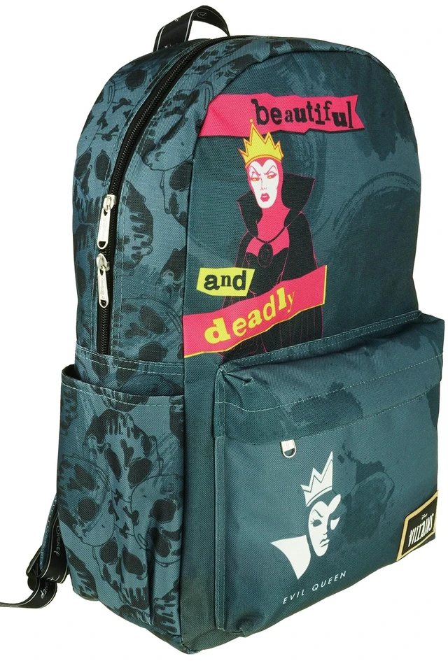 Alt view image 7 of 10 - KBNL Classic Disney Villains - Evil Queen Backpack with Laptop Compartment for School, Travel, and Work, Multicolor