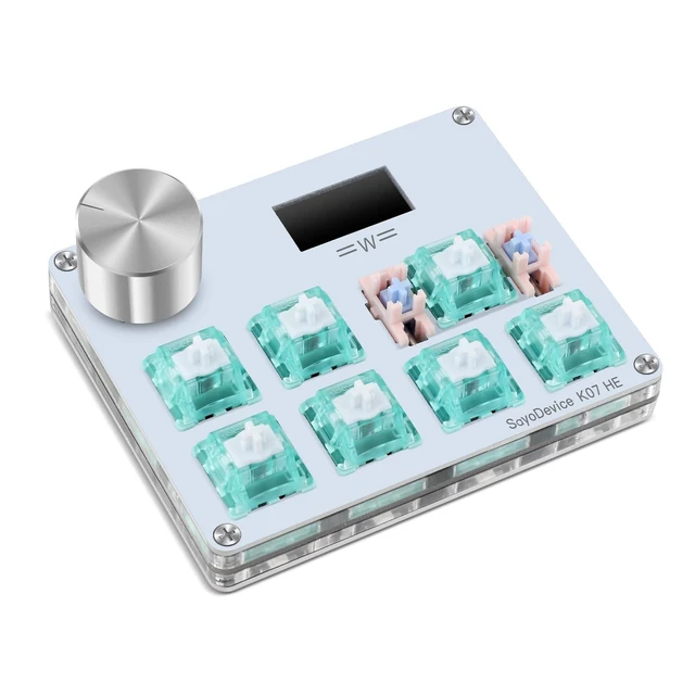 Alt view image 9 of 10 - SAYODEVICE K07-HE Rapid Trigger Hall Effect Music Rhythm Game Keyboard Macro Keypad with Magnetic Linear Switches for OSU and Geometry Dash SDVX DJMAX