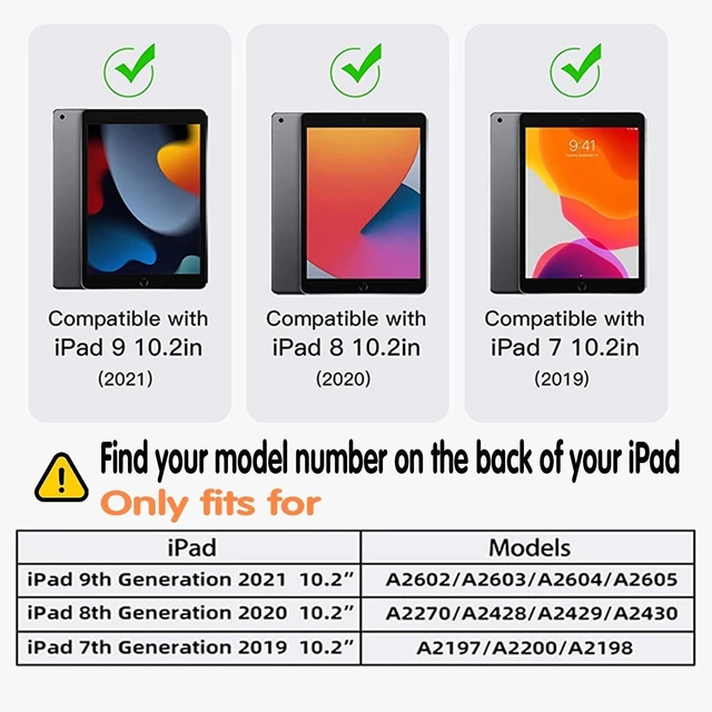 Alt view image 7 of 10 - Stweap Case for iPad 9th/8th/7th Generation-Built-in Screen Protector,with Pencil Holder&360Rotating Hand Strap,Shoulder Strap,Case for iPad 10.2 inch 2021-2019(Green/Beige)